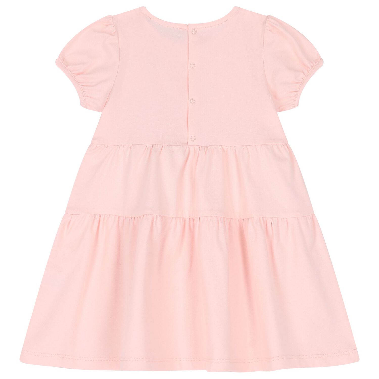 Younger Girls Pink Logo Dress, 2, hi-res