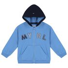 Younger Boys Blue 3 Piece Tracksuit Set, 2, hi-res