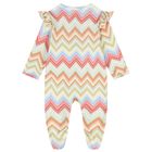 Baby Girls Multi-Coloured Zig Zag Babygrow Set, 2, hi-res