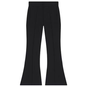 Girls Black Logo Leggings