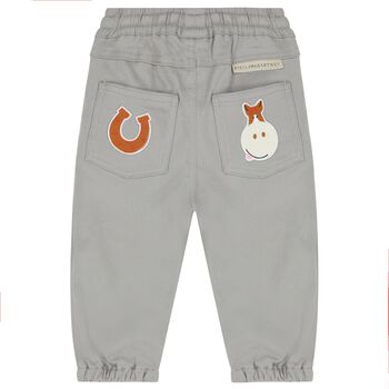 Younger Boys Grey Horse Joggers