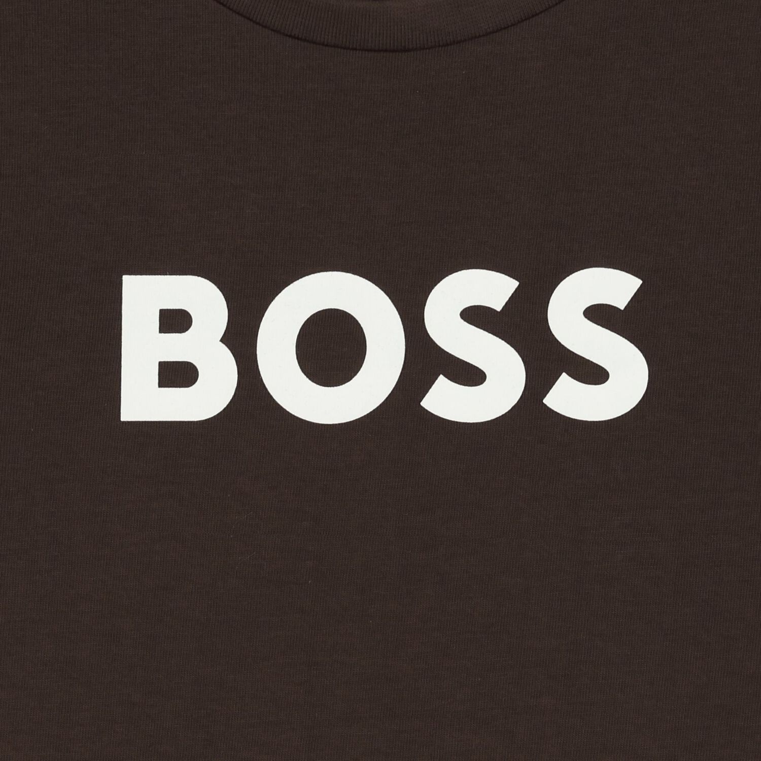 Boys Mini Me Brown Logo T-Shirt, 11, hi-res