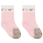 Baby Girls Pink Socks ( 4-Pack ), 1, hi-res