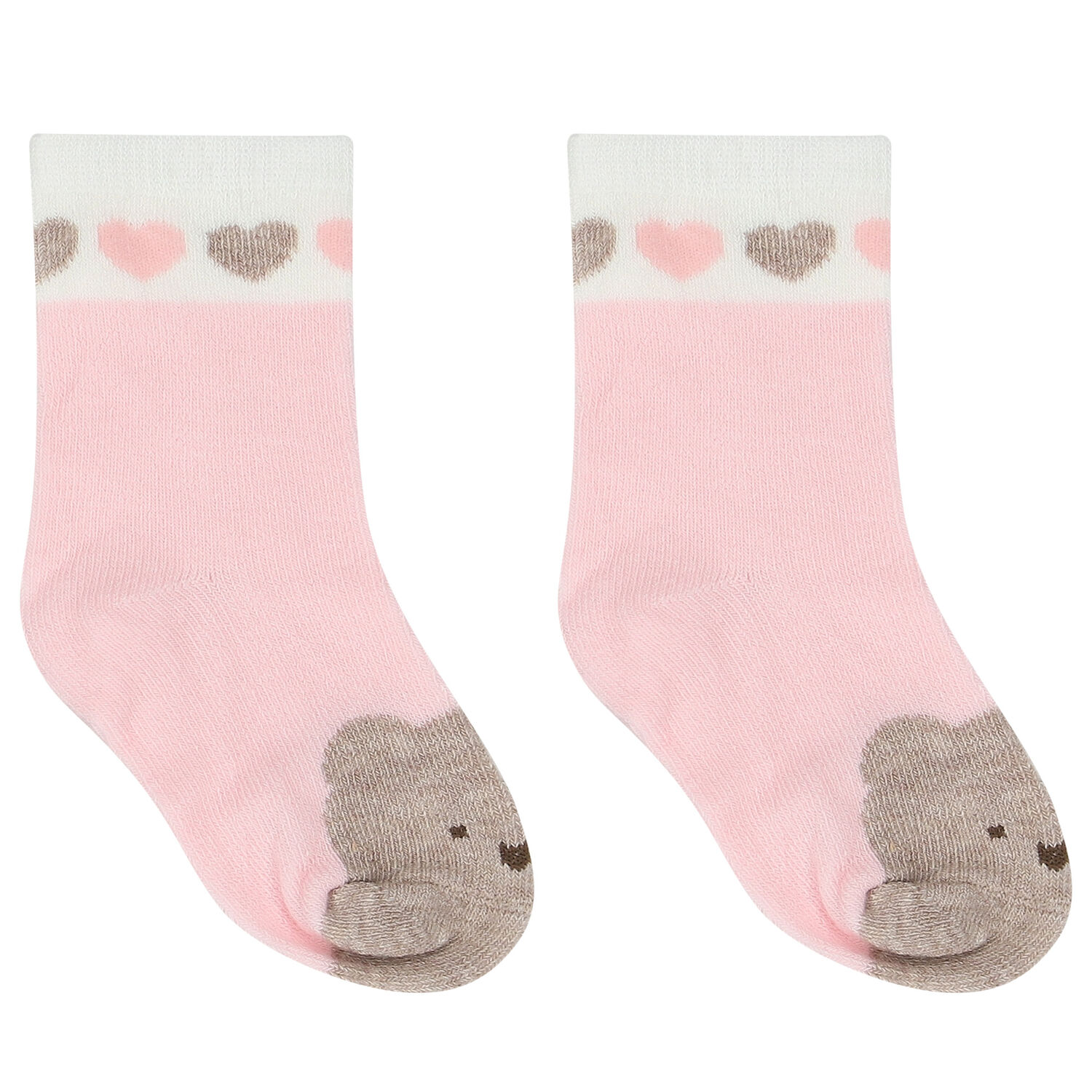 Baby Girls Pink Socks ( 4-Pack ), 1, hi-res image number null