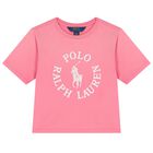 Girls Pink Logo T-Shirt, 1, hi-res