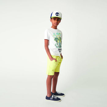 Boys Yellow Logo Shorts