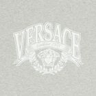 Baby Boys Grey & White Medusa Logo Blanket, 1, hi-res