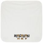 Ivory Teddy Bear Logo Baby Blanket, 1, hi-res
