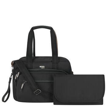 Black Logo Baby Changing Bag