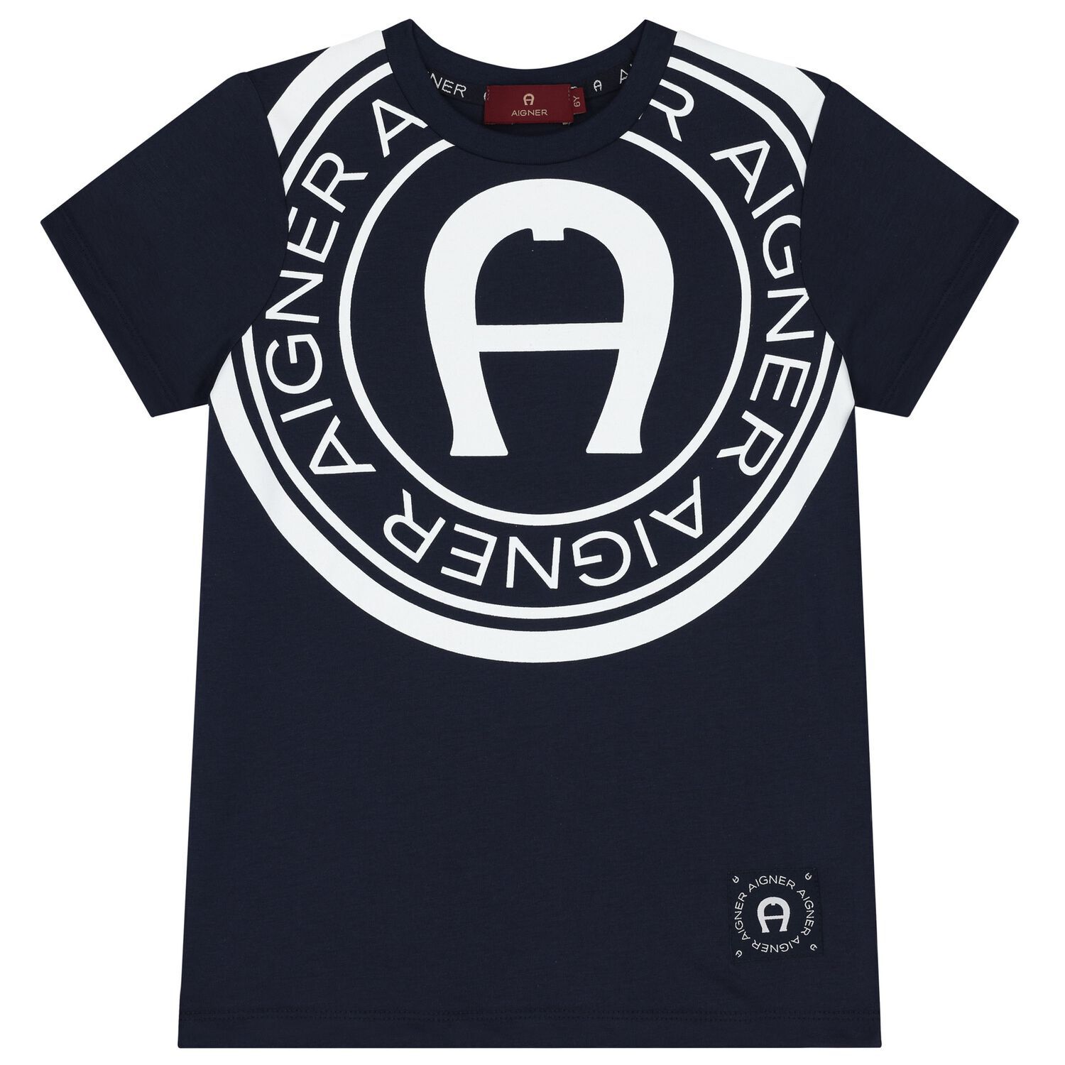 Boys Navy Blue Logo T-Shirt, 2, hi-res image number null