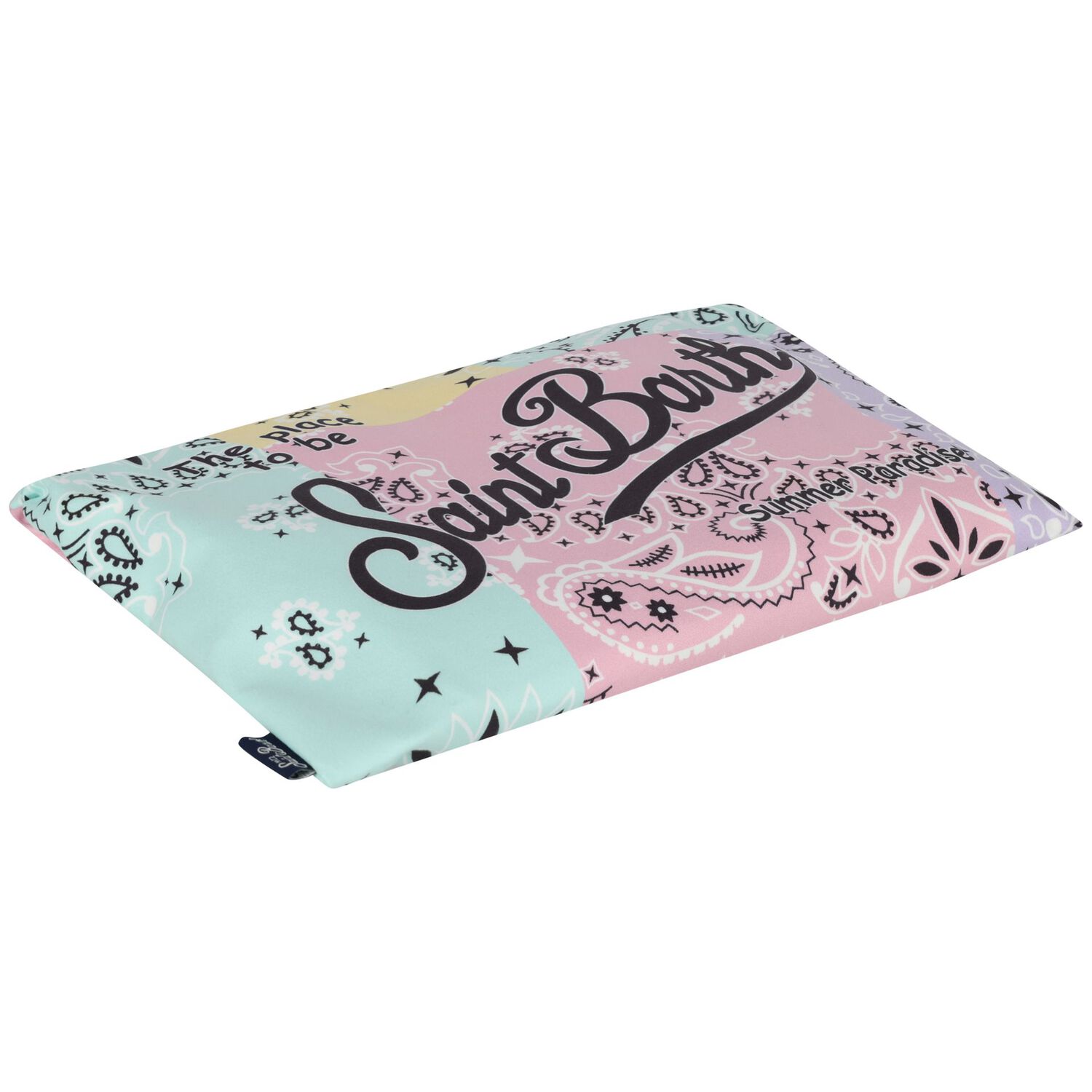 Girls Multi-Coloured Bandana Logo Beach Towel, 1, hi-res