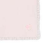 Baby Girls Pink Ruffled Blanket, 1, hi-res