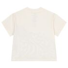 Girls Ivory Logo T-Shirt, 1, hi-res