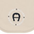 Beige Logo Baby Bib, 1, hi-res