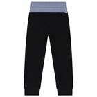 Boys Black Logo Joggers, 1, hi-res