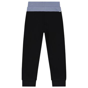 Boys Black Logo Joggers