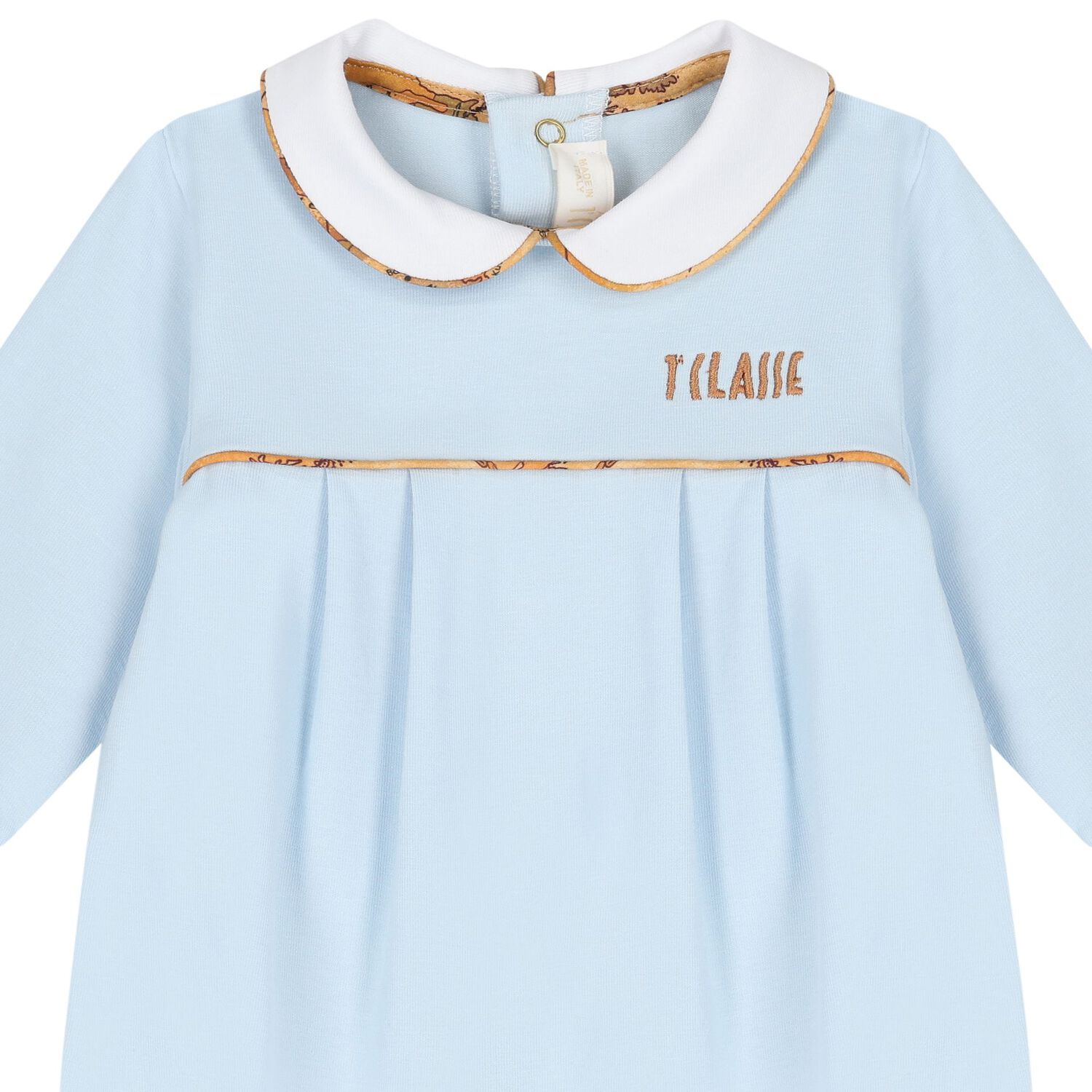 Baby Boys Blue & White Geo Map Babygrow Gift Set, 2, hi-res