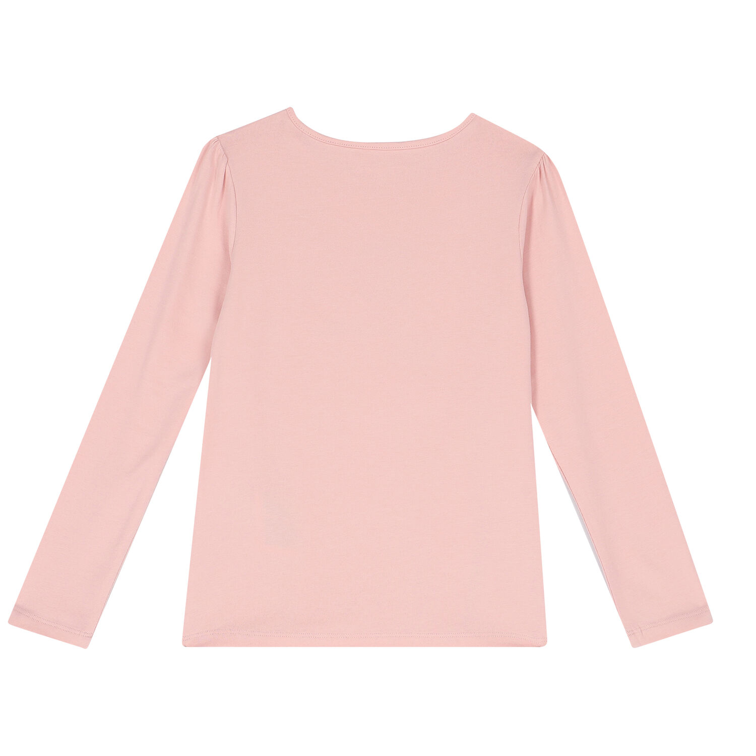 Girls Pink Logo Long Sleeve Top, 1, hi-res