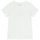 White Teddy Bear Logo T-Shirt, 1, hi-res