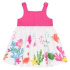 Younger Girls Pink & White Mermaid Dress, 1, hi-res