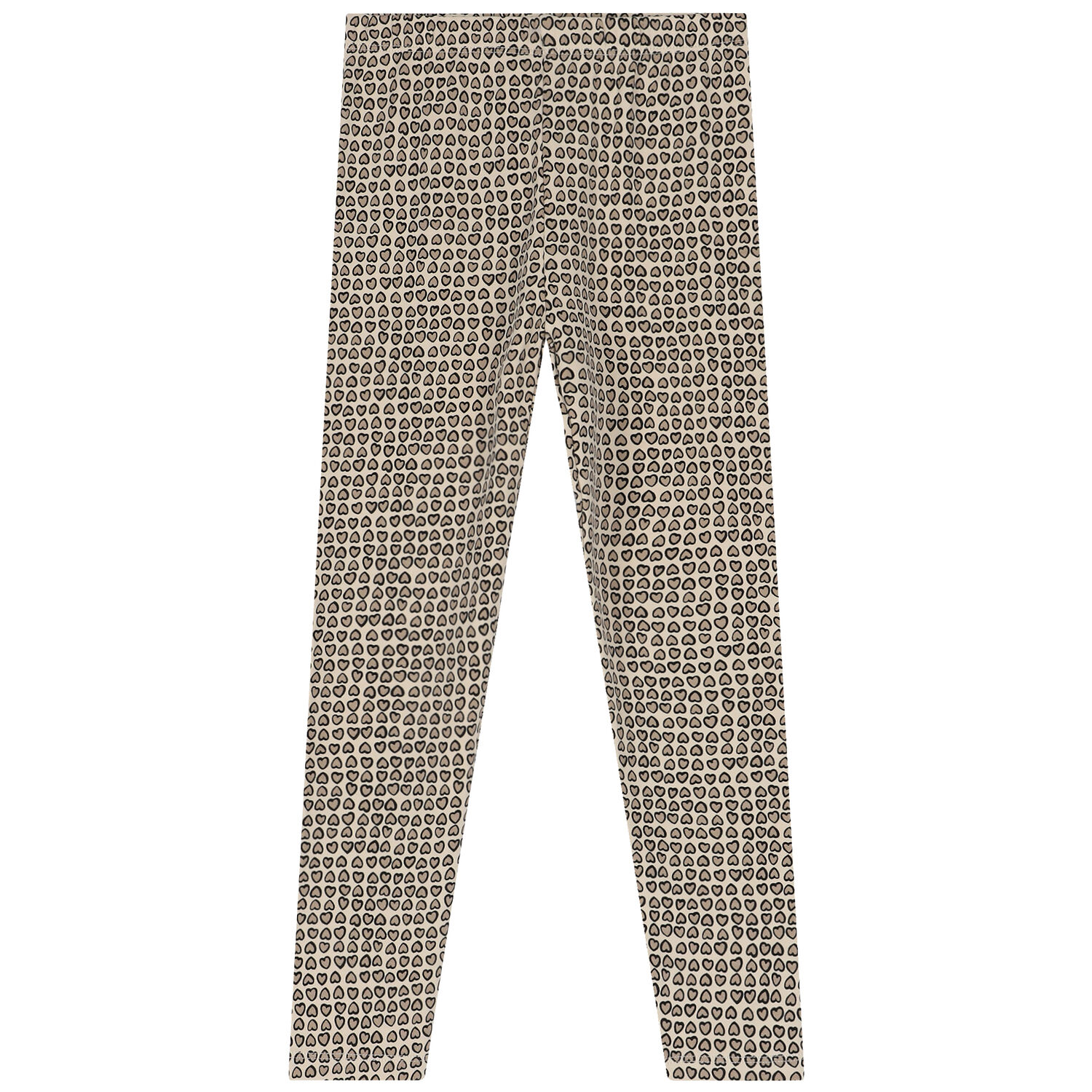 Girls Black & Beige Leggings Set, 1, hi-res