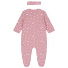 Baby Girls Pink Floral Babygrow Gift Set, 2, hi-res
