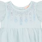 Younger Girls Blue Embellished Tulle Dress Set, 1, hi-res