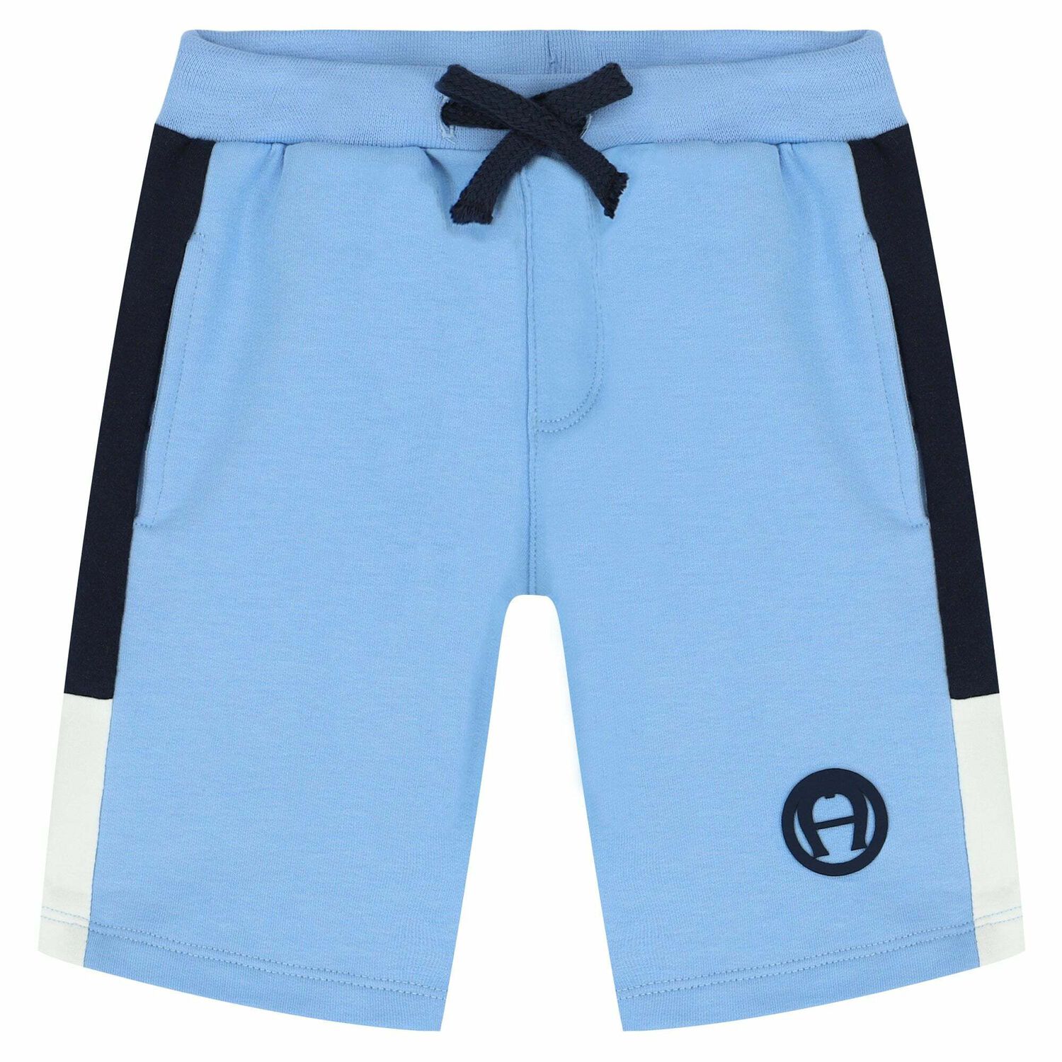 Younger Boys Blue Shorts , 1, hi-res
