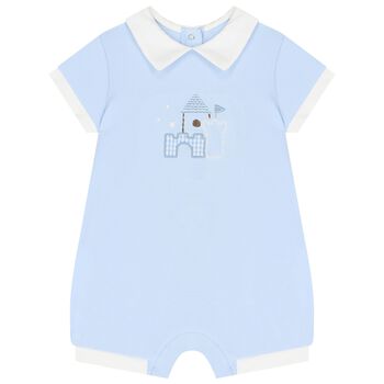 Baby Boys Blue Romper