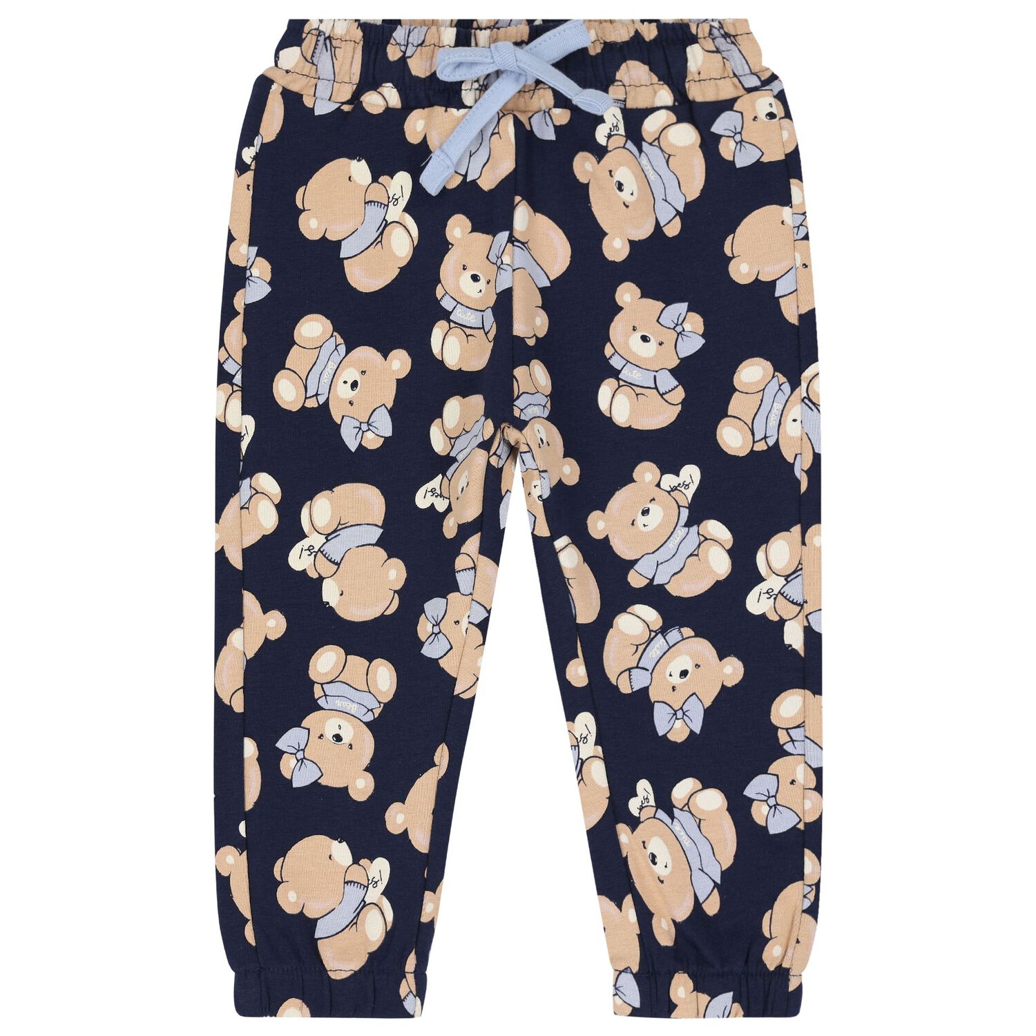 Younger Girls Navy Blue Logo Tracksuit, 1, hi-res