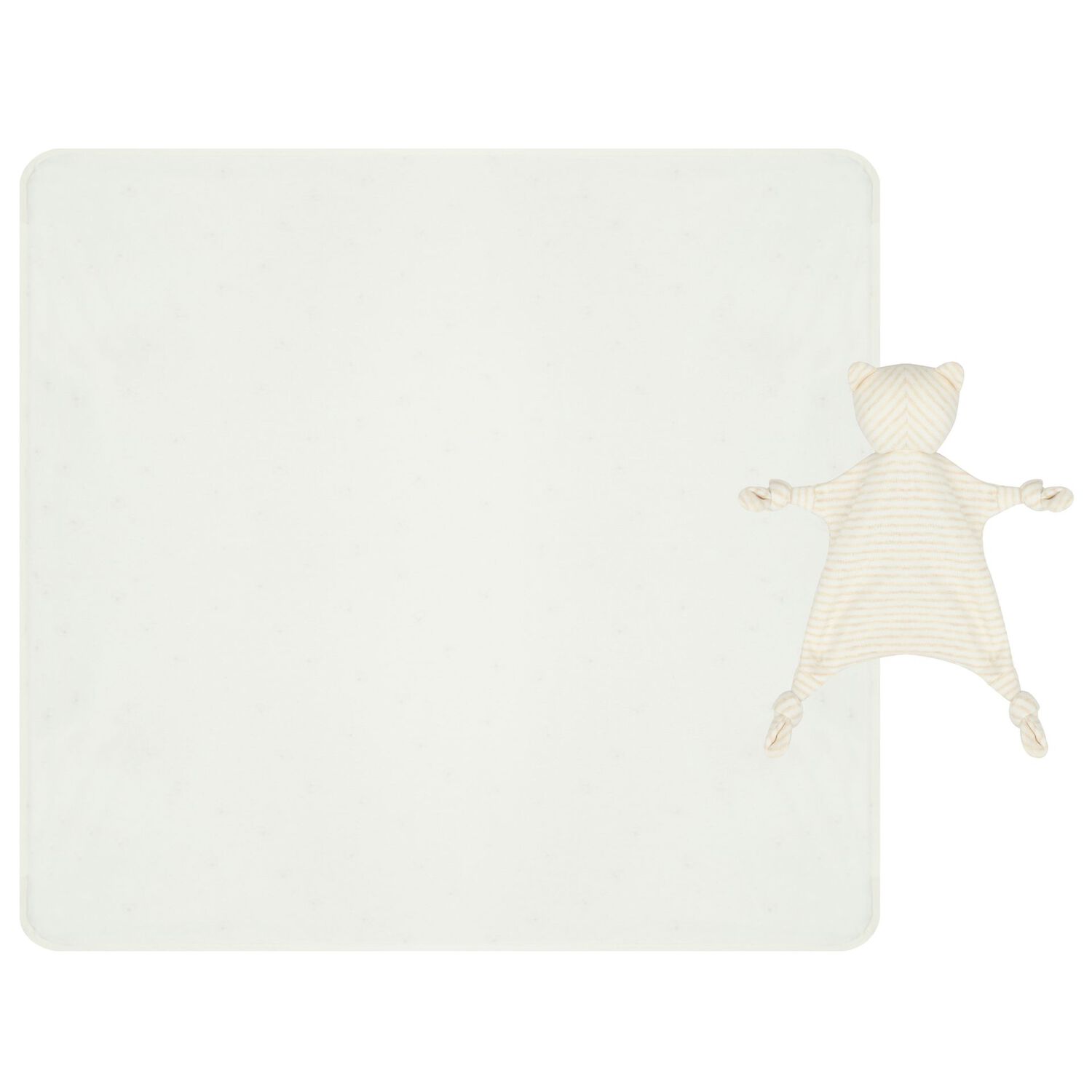 White & Beige Comforter & Blanket Gift Set, 1, hi-res image number null