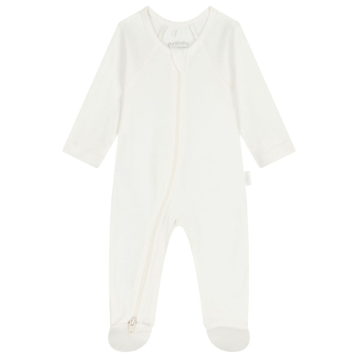 White & Beige Babygrows ( 4 Pack ), 3, hi-res