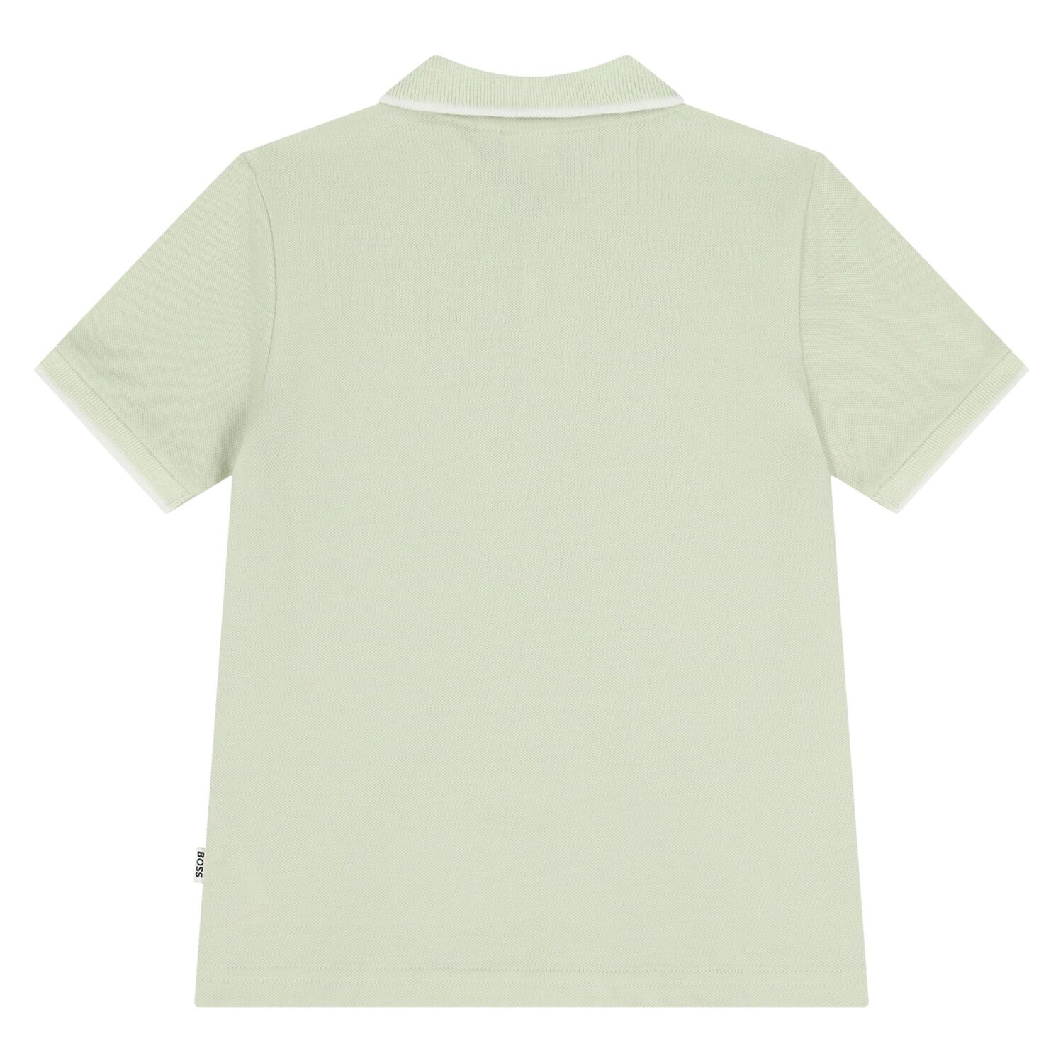 Younger Boys Green Logo Polo Shirt, 5, hi-res