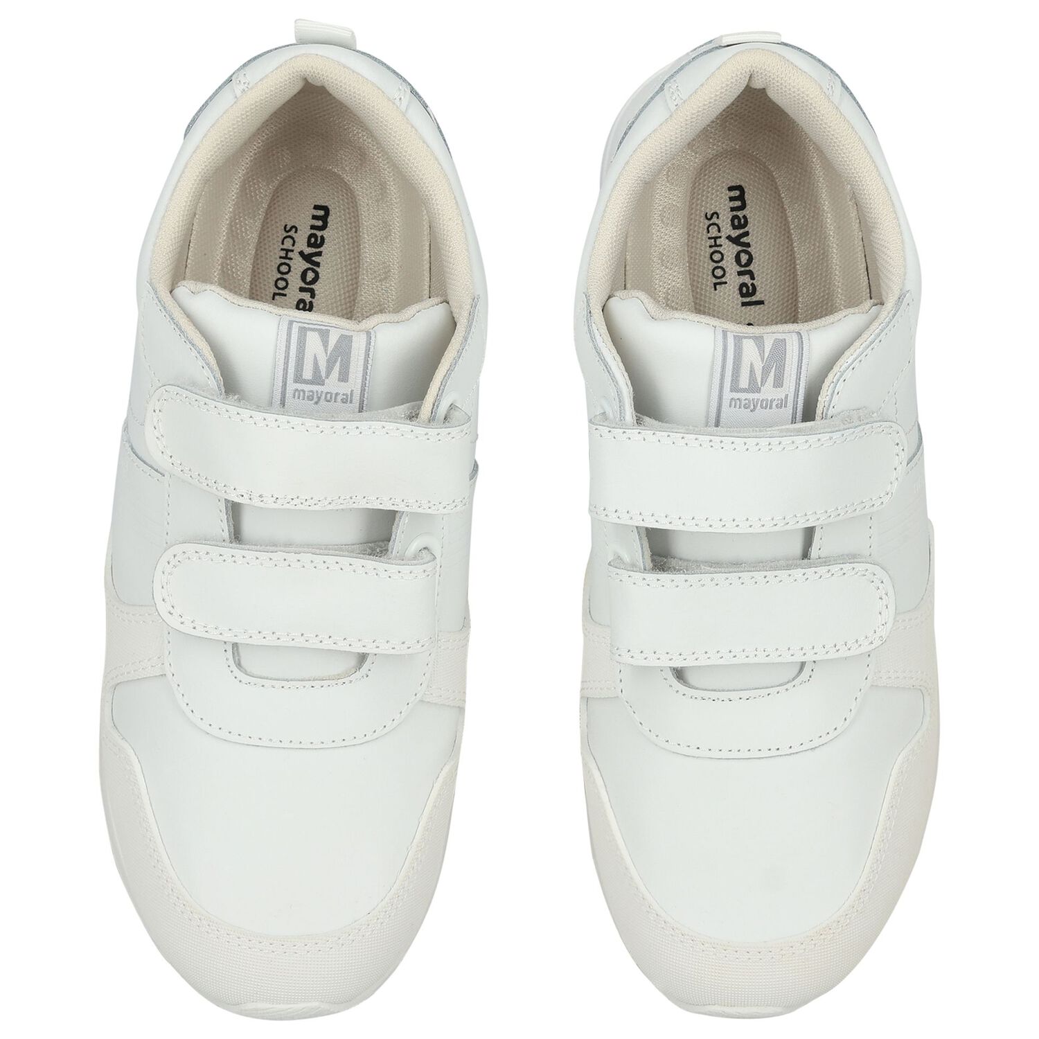 Boys White Logo Trainers, 1, hi-res image number null