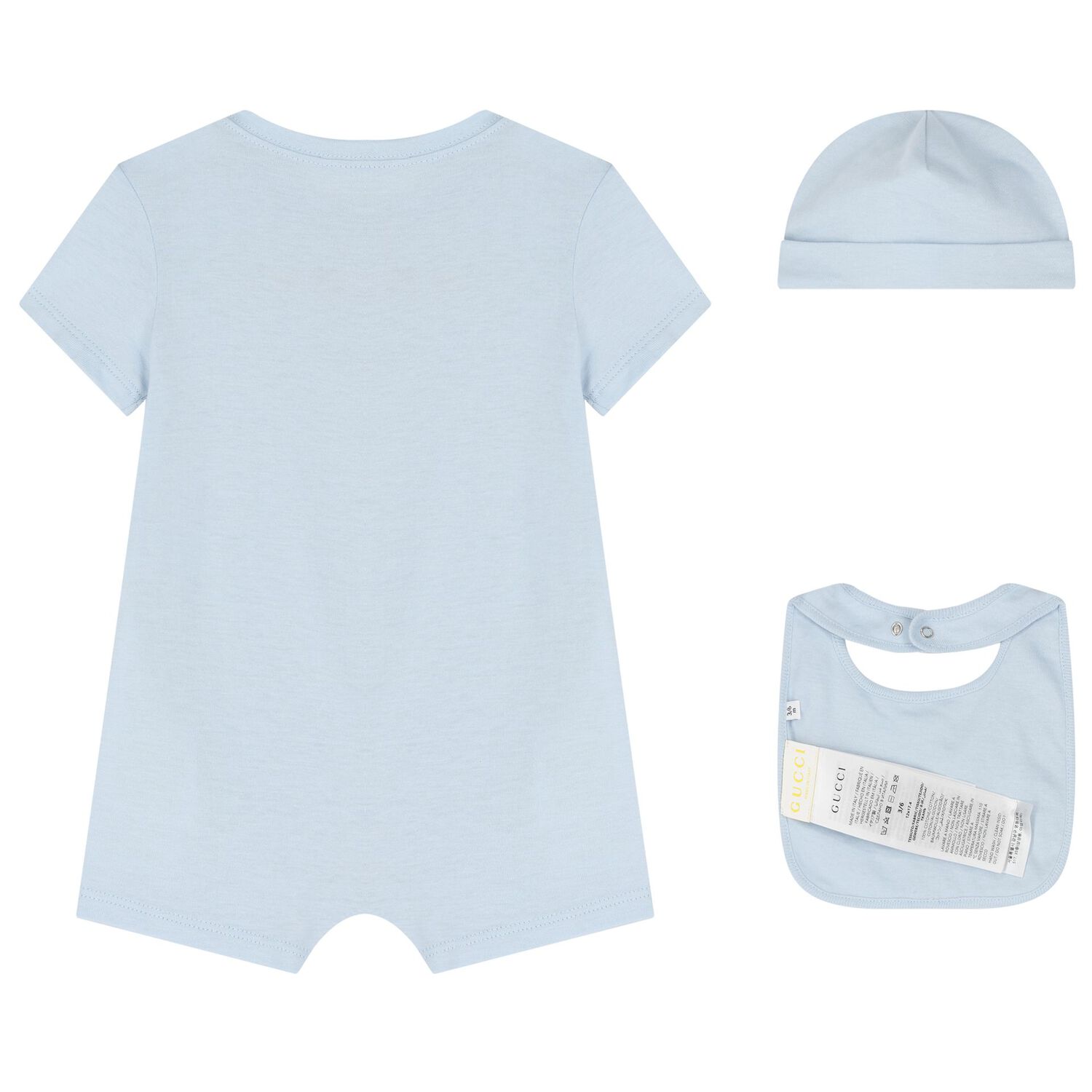 Baby Boys Blue Romper Gift Set, 1, hi-res