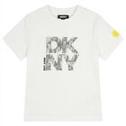 Boys White Logo T-Shirt, 1, hi-res