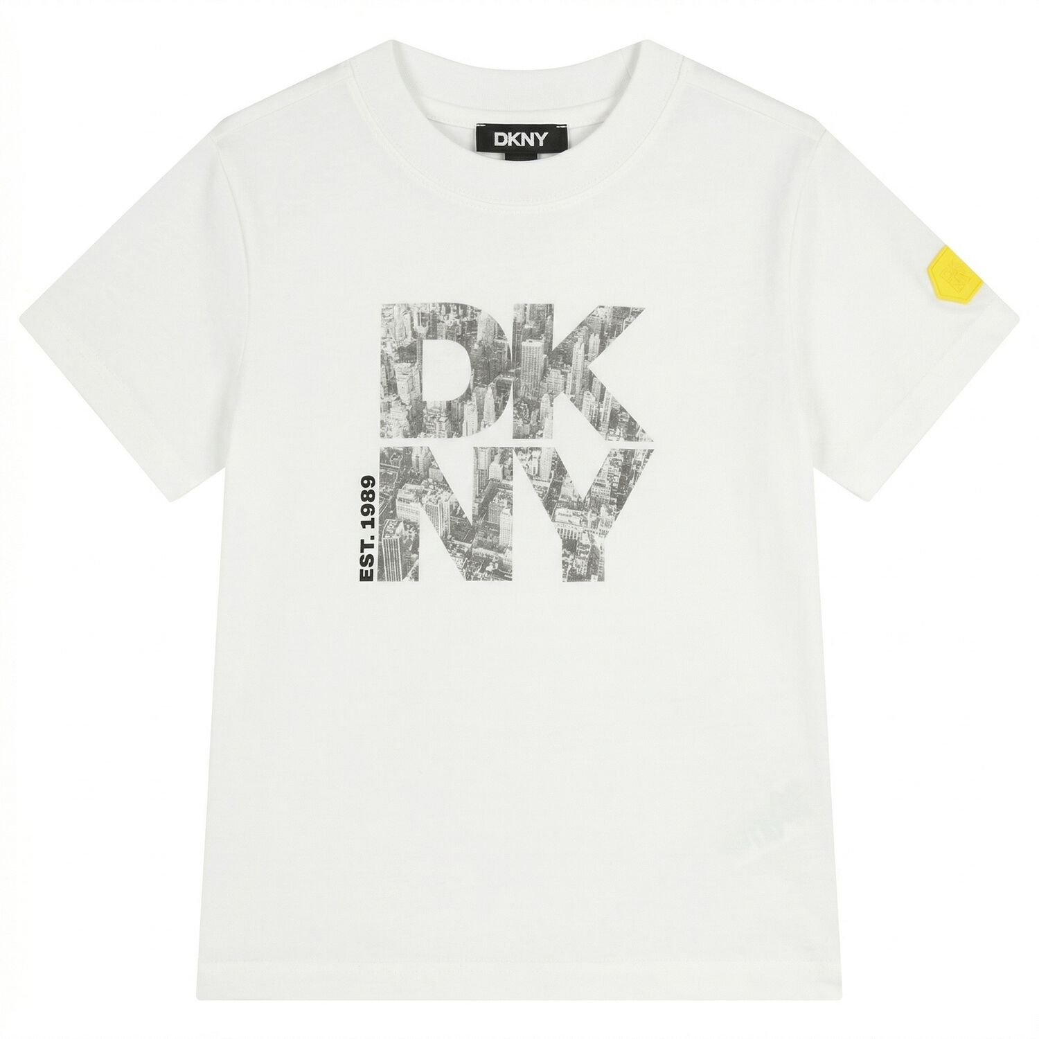 Boys White Logo T-Shirt, 1, hi-res