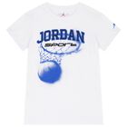 Boys White Jordan Logo T-Shirt, 1, hi-res