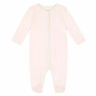 Baby Girls Pink Logo Babygrow, 1, hi-res