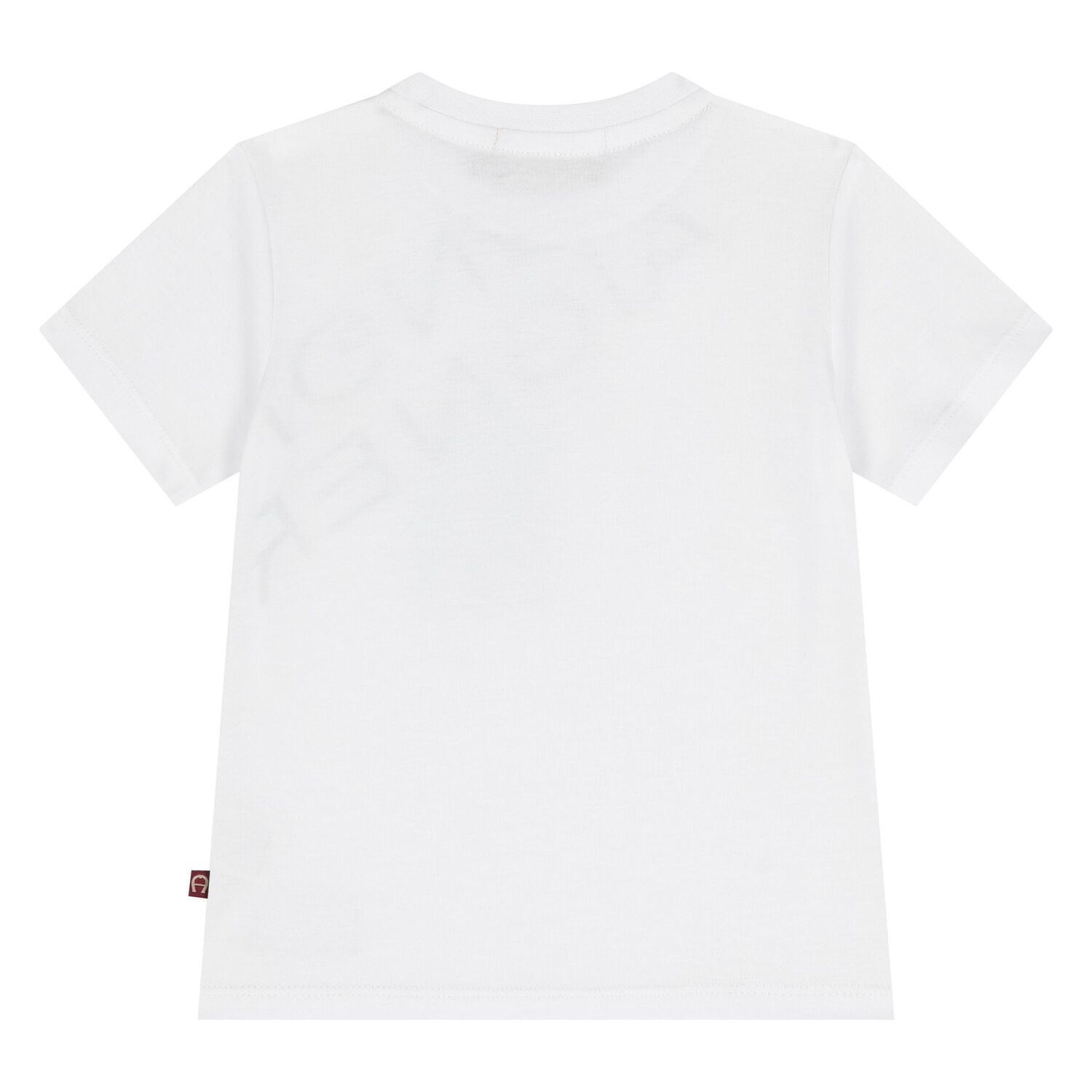 Younger Boys White Logo T-Shirt, 1, hi-res