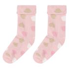 Baby Girls Pink & White Socks (4 Pack), 2, hi-res