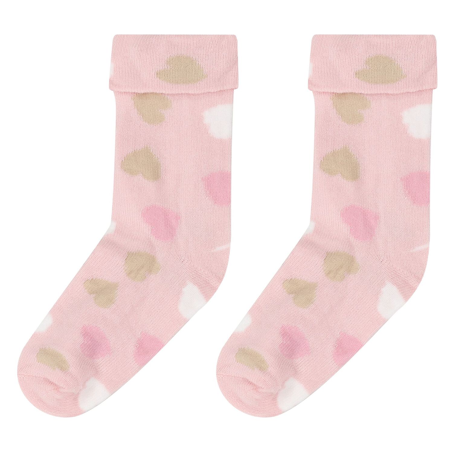 Baby Girls Pink & White Socks (4 Pack), 2, hi-res image number null