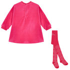 Girls Pink Heart Dress Set, 1, hi-res