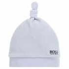 Baby Boys Pale Blue Hat, 1, hi-res