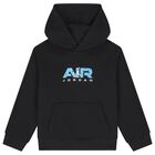 Boys Black Jordan Logo Hooded Top, 1, hi-res