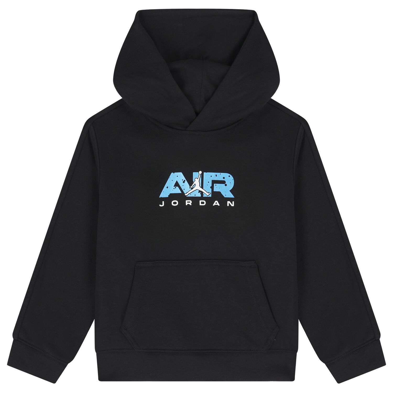 Boys Black Jordan Logo Hooded Top, 1, hi-res