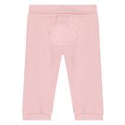 Baby Girls Ivory & Pink Tracksuit Set, 3, hi-res