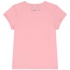 Girls Pink Logo T-Shirt, 3, hi-res
