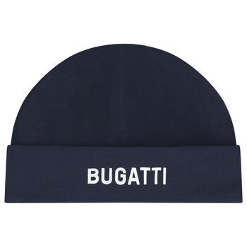 Baby Boys Navy Blue Logo Hat