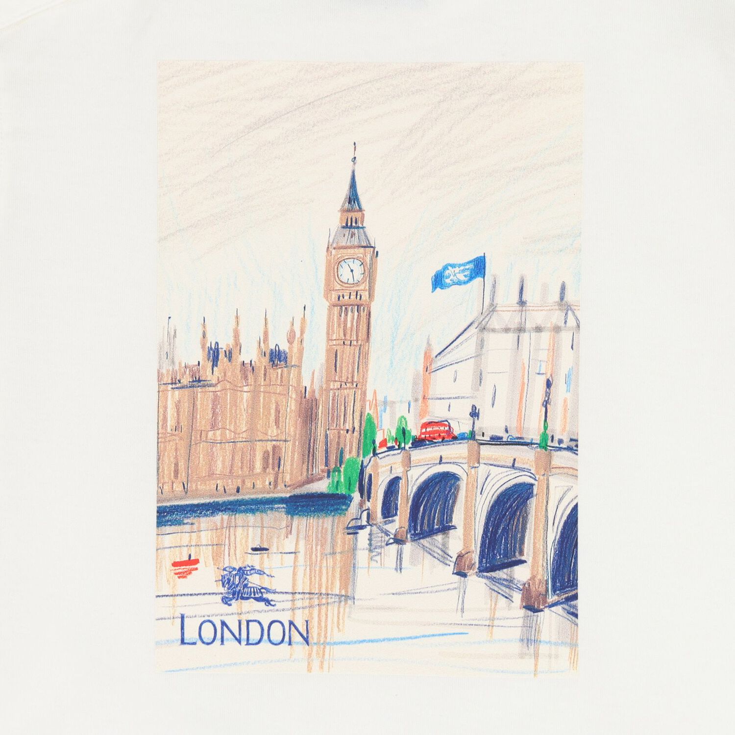 Younger Ivory Teddy Bear London T-Shirt, 1, hi-res